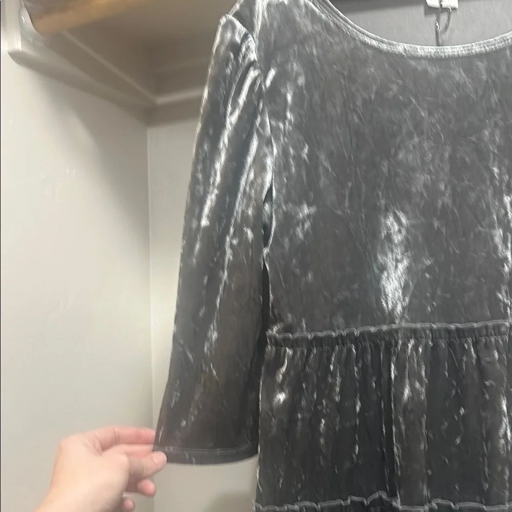 Wonder Nation Gray Tiered Ruffled Sundress